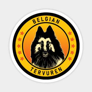 Belgian Tervuren Dog Portrait Magnet
